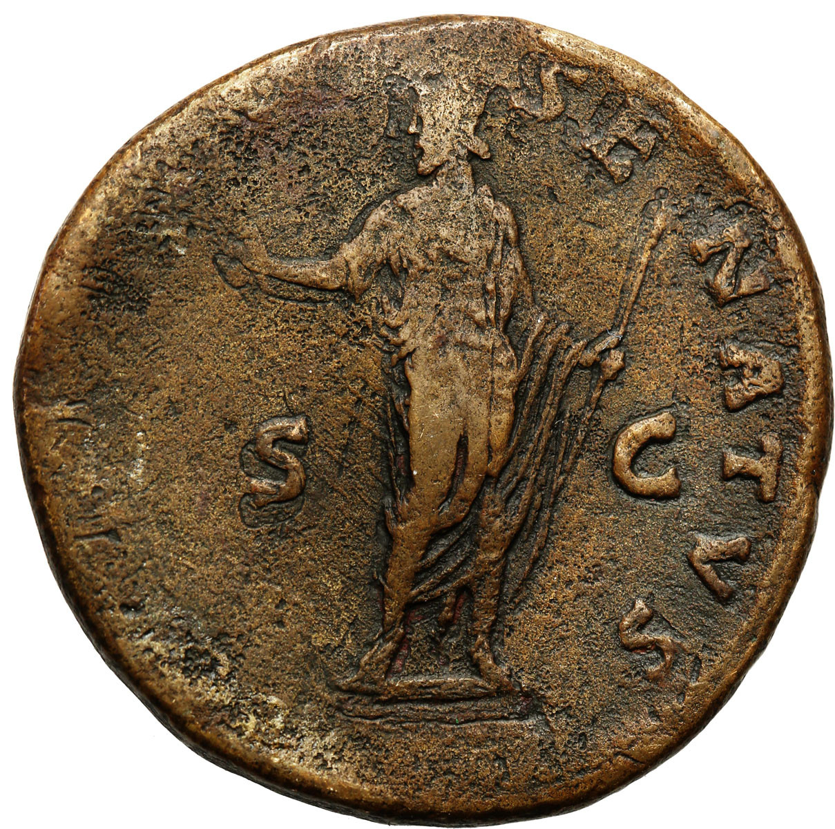 Cesarstwo Rzymskie, Antoninus Pius (138-161) r. n. e. Sesterc